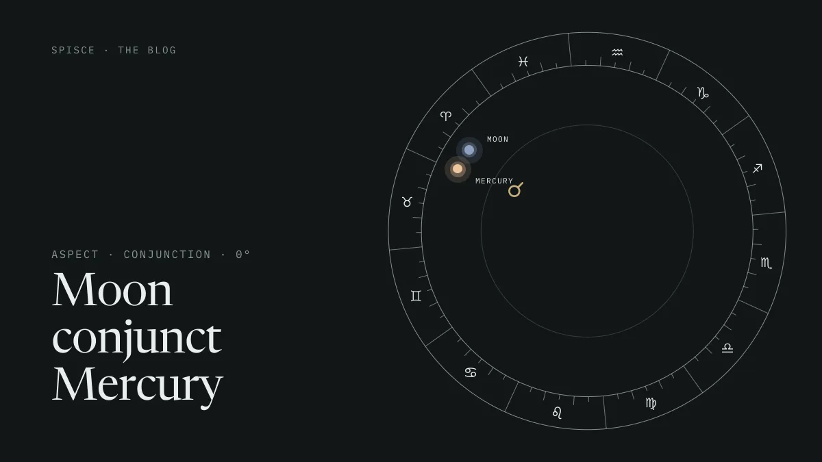 Moon conjunct Mercury
