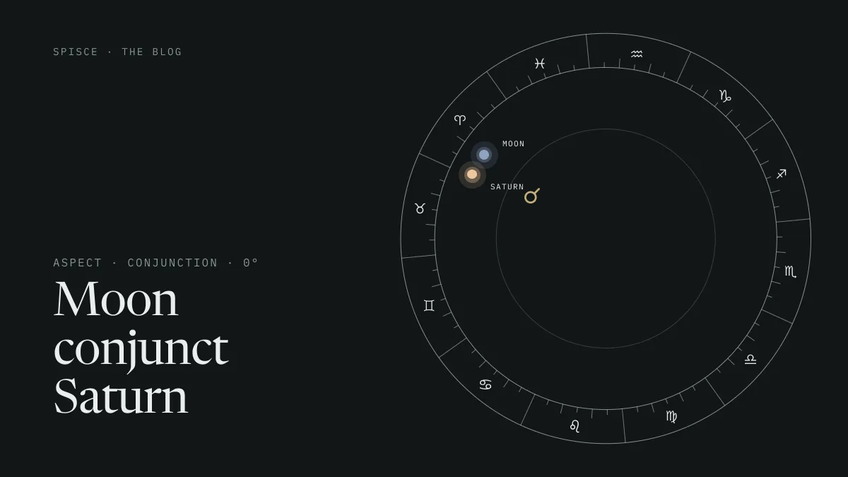 Moon conjunct Saturn