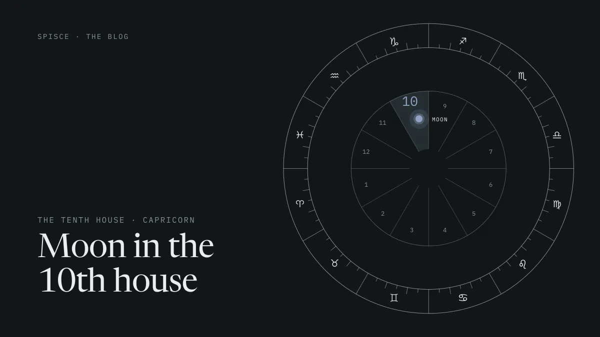 Moon in the 10th house