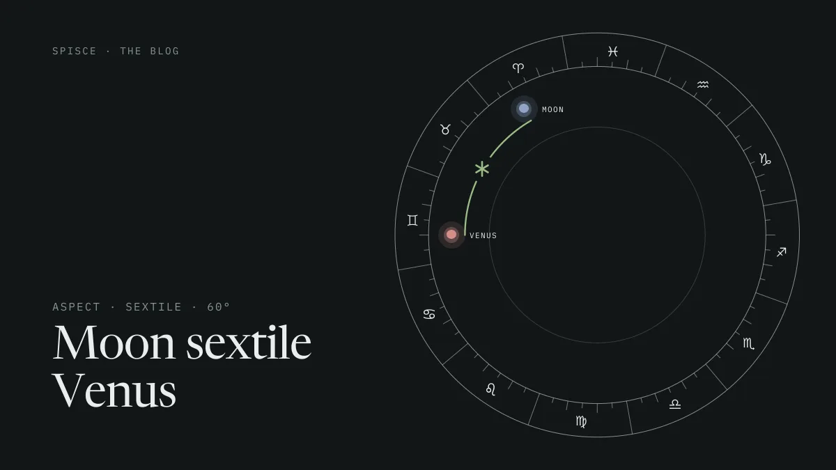 Moon sextile Venus