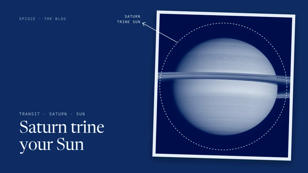 Saturn trine your Sun