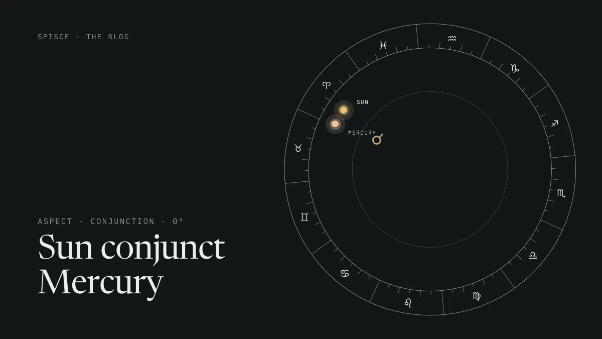 Sun conjunct Mercury